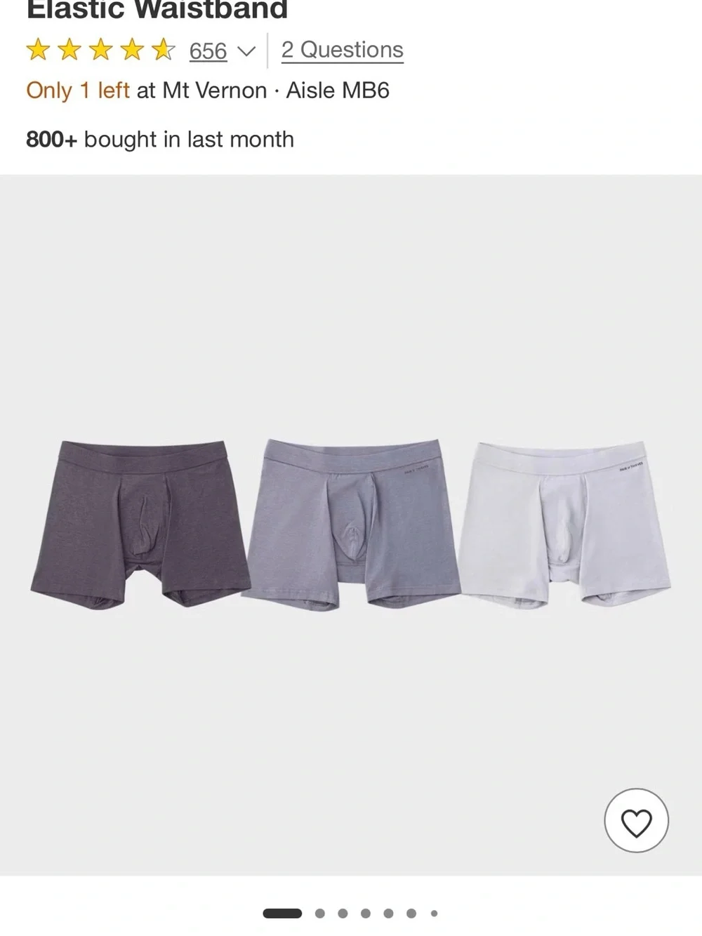 3pk Pair of thieves Action Blend Cotton underwear